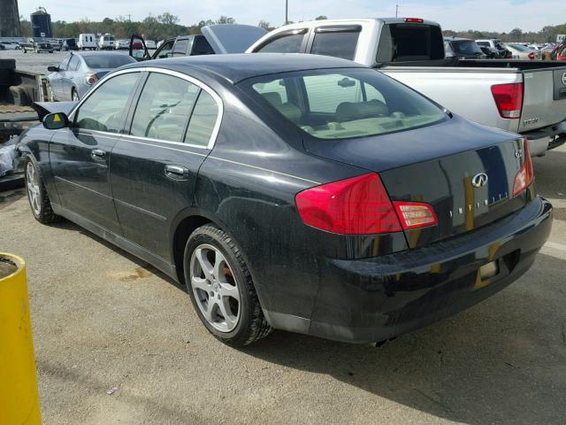 JNKCV51E63M302930 - 2003 INFINITI G35 BLACK photo 3