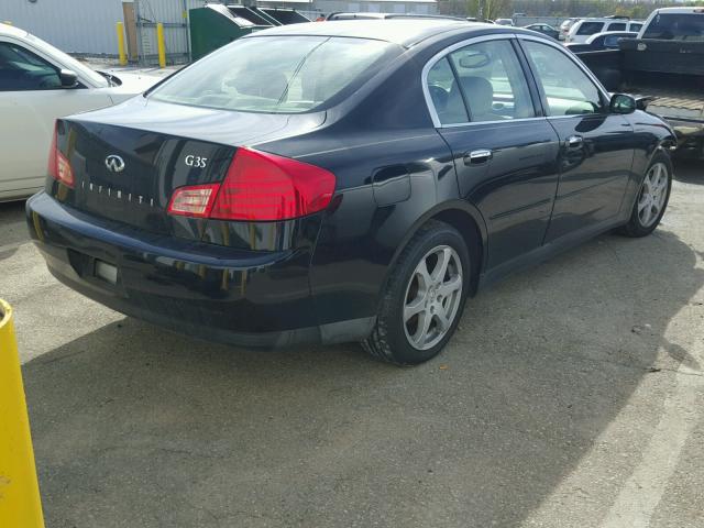 JNKCV51E63M302930 - 2003 INFINITI G35 BLACK photo 4