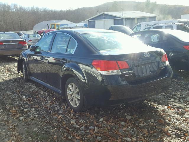 4S3BMBC69B3245891 - 2011 SUBARU LEGACY 2.5 BLACK photo 3