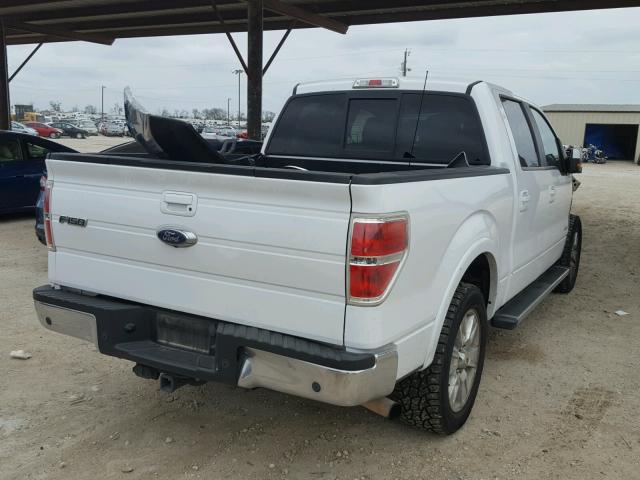 1FTFW1CT0DKG06817 - 2013 FORD F150 SUPER WHITE photo 4