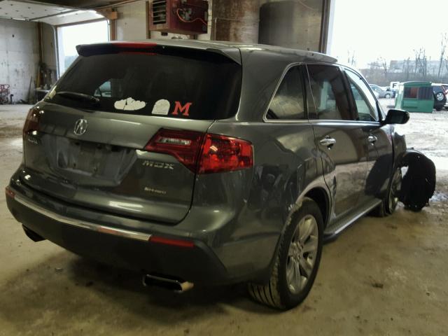 2HNYD2H73AH503730 - 2010 ACURA MDX ADVANC GRAY photo 4