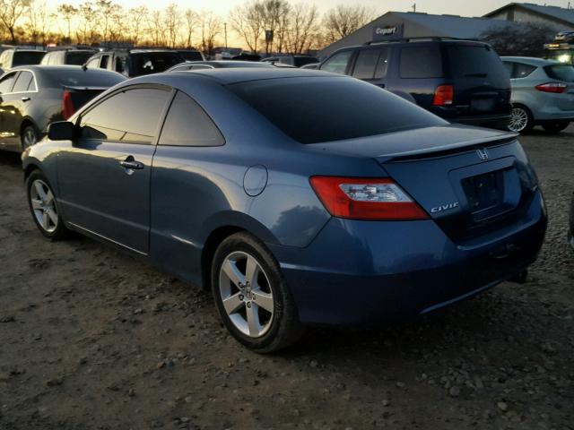 2HGFG12898H578623 - 2008 HONDA CIVIC EX BLUE photo 3