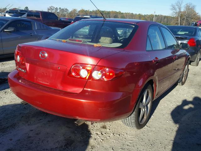 1YVHP80C755M59439 - 2005 MAZDA 6 I RED photo 4