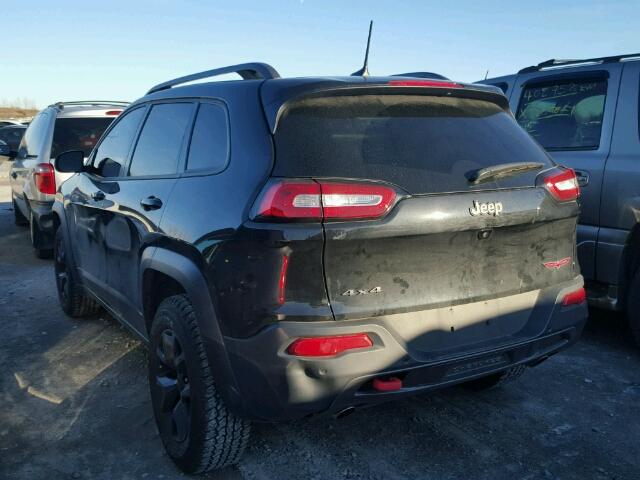 1C4PJMBS3GW201867 - 2016 JEEP CHEROKEE T BLACK photo 3