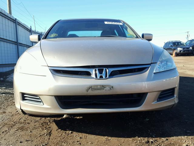 1HGCM66507A052323 - 2007 HONDA ACCORD EX BEIGE photo 9