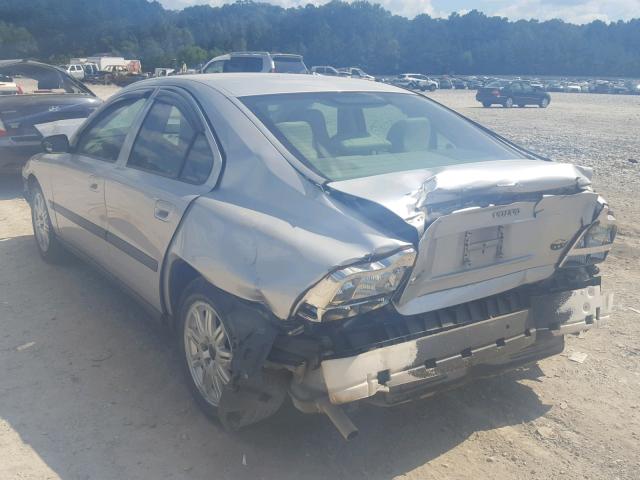 YV1RS61T742350081 - 2004 VOLVO S60 SILVER photo 3