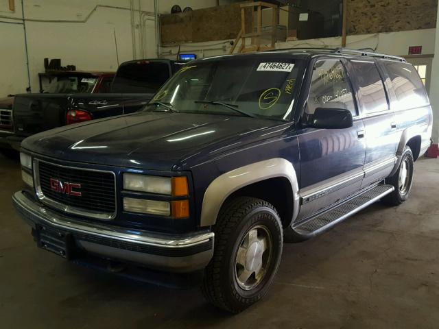 1GKFK16R9XJ743779 - 1999 GMC SUBURBAN K BLUE photo 2