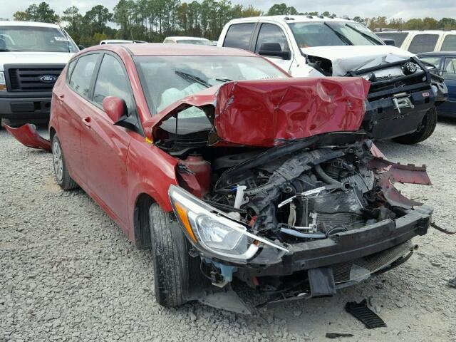 KMHCT5AE3FU225361 - 2015 HYUNDAI ACCENT GS RED photo 1