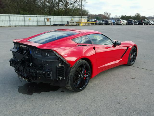 1G1YM2D75F5122674 - 2015 CHEVROLET CORVETTE S RED photo 4