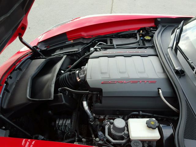 1G1YM2D75F5122674 - 2015 CHEVROLET CORVETTE S RED photo 7