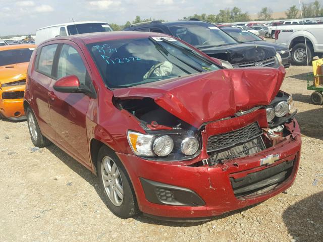 1G1JA6SH7C4112372 - 2012 CHEVROLET SONIC LS RED photo 1