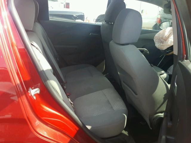 1G1JA6SH7C4112372 - 2012 CHEVROLET SONIC LS RED photo 6