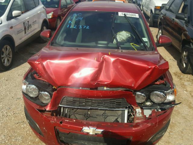 1G1JA6SH7C4112372 - 2012 CHEVROLET SONIC LS RED photo 7