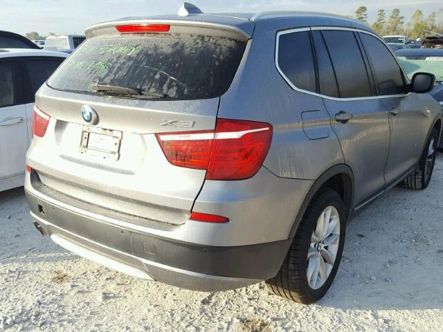 5UXWX5C55BL711381 - 2011 BMW X3 XDRIVE2 CHARCOAL photo 4