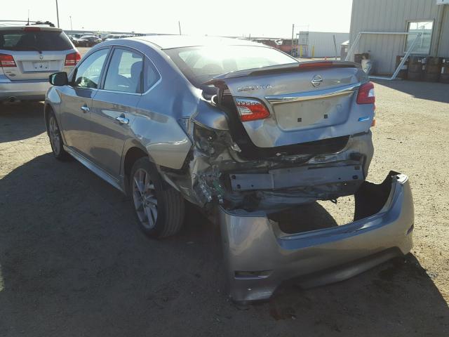 3N1AB7AP3EY278054 - 2014 NISSAN SENTRA S SILVER photo 3