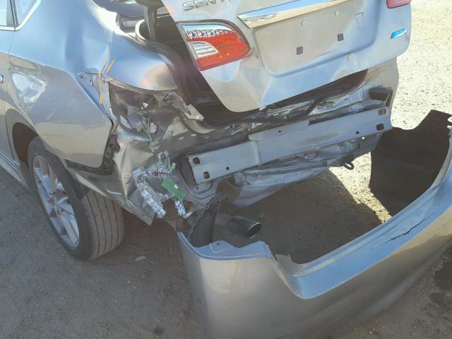 3N1AB7AP3EY278054 - 2014 NISSAN SENTRA S SILVER photo 9