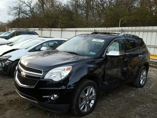 2CNFLGEY3A6375460 - 2010 CHEVROLET EQUINOX LT BLACK photo 2