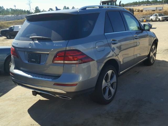 4JGDA5HB8GA737030 - 2016 MERCEDES-BENZ GLE 350 4M GRAY photo 4