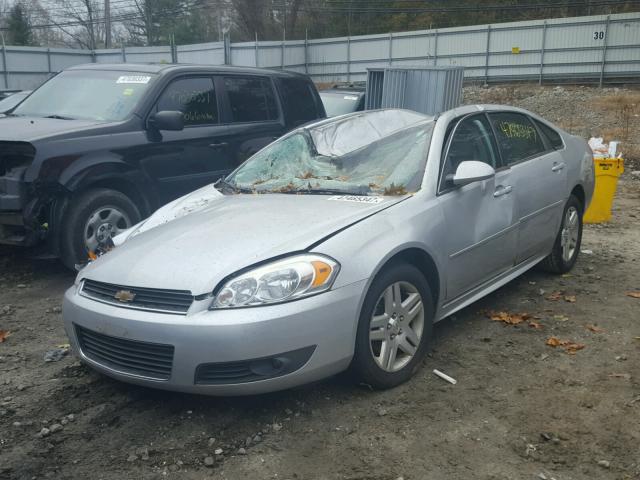 2G1WG5EK1B1298457 - 2011 CHEVROLET IMPALA LT SILVER photo 2