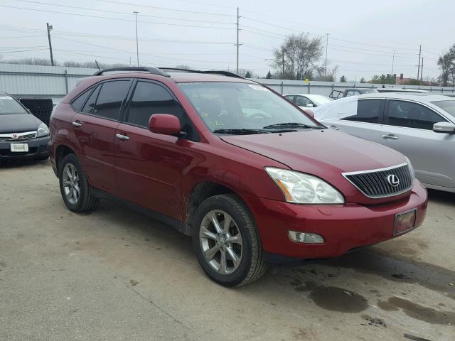 2T2GK31U79C071299 - 2009 LEXUS RX 350 MAROON photo 1