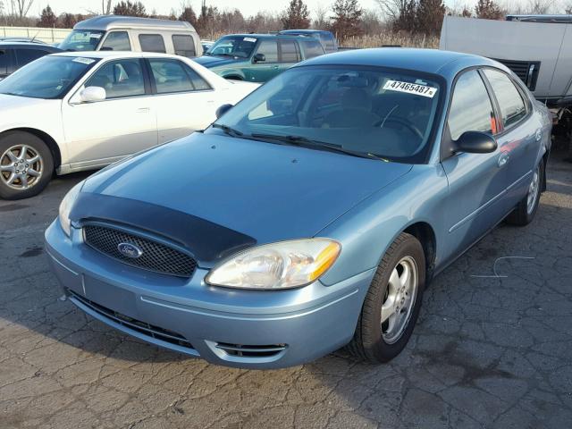 1FAFP53UX7A210603 - 2007 FORD TAURUS SE BLUE photo 2