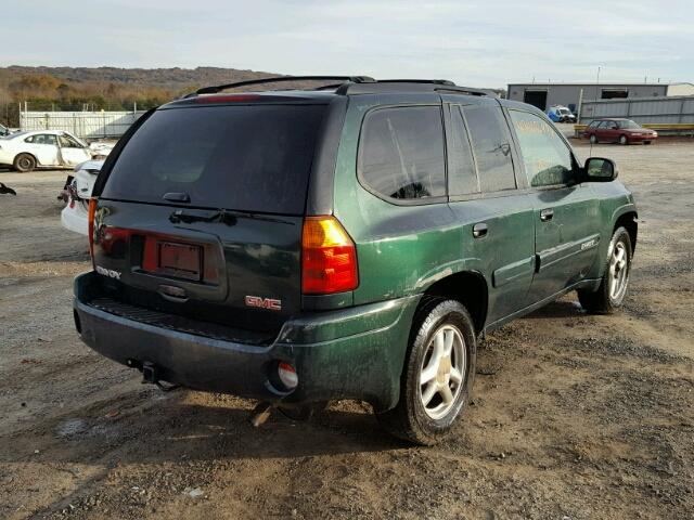 1GKDS13S142277415 - 2004 GMC ENVOY GREEN photo 4