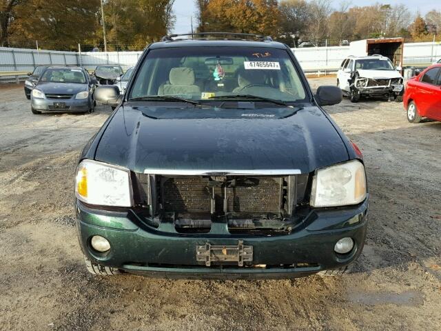 1GKDS13S142277415 - 2004 GMC ENVOY GREEN photo 9