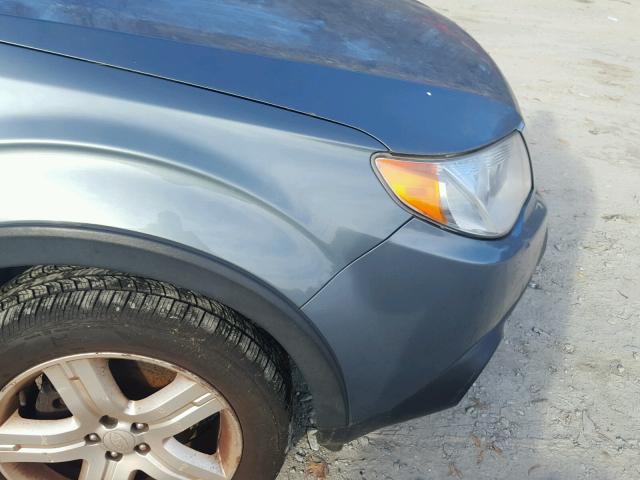 JF2SH63609H725876 - 2009 SUBARU FORESTER 2 BLUE photo 10