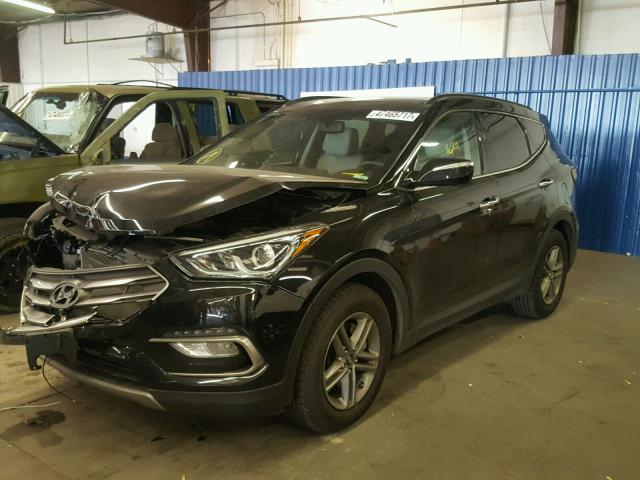 5XYZU3LB1HG393670 - 2017 HYUNDAI SANTA FE S BLACK photo 2