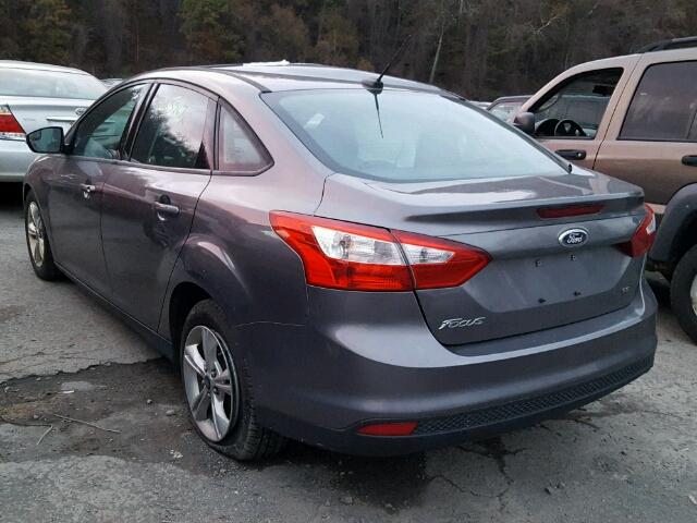 1FADP3F23EL285182 - 2014 FORD FOCUS SE GRAY photo 3