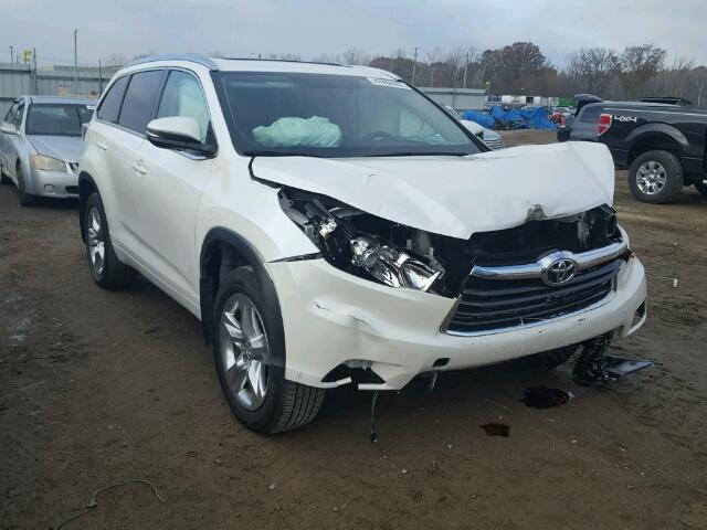 5TDDKRFHXFS095606 - 2015 TOYOTA HIGHLANDER WHITE photo 1