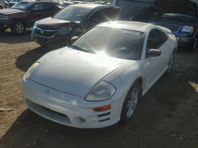 4A3AC84H84E055263 - 2004 MITSUBISHI ECLIPSE GT WHITE photo 2