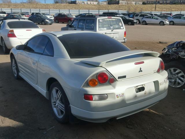 4A3AC84H84E055263 - 2004 MITSUBISHI ECLIPSE GT WHITE photo 3