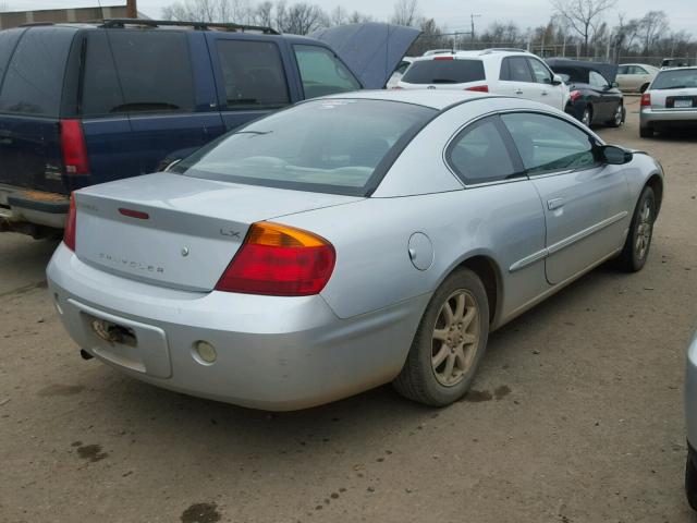 4C3AG42G62E150110 - 2002 CHRYSLER SEBRING LX SILVER photo 4