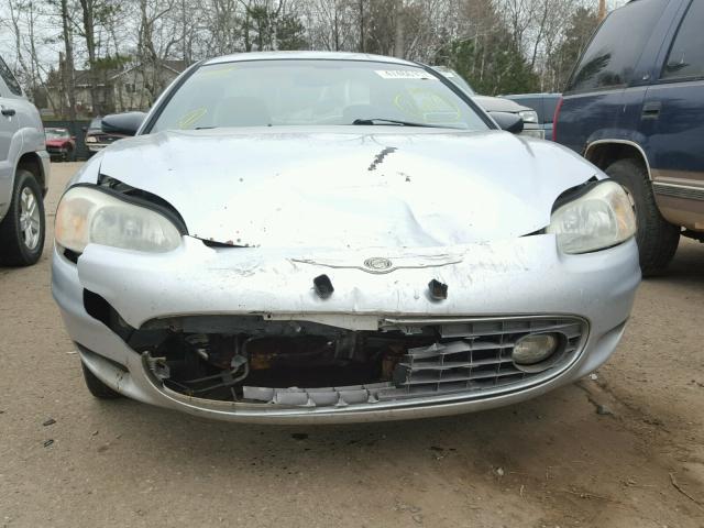 4C3AG42G62E150110 - 2002 CHRYSLER SEBRING LX SILVER photo 9