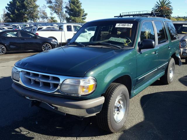 1FMDU34X4TZA87718 - 1996 FORD EXPLORER GREEN photo 2