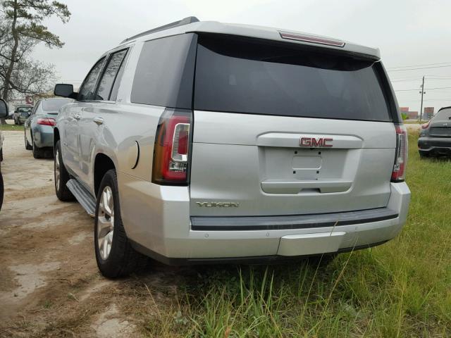 1GKS1BKCXFR134399 - 2015 GMC YUKON SLT SILVER photo 3