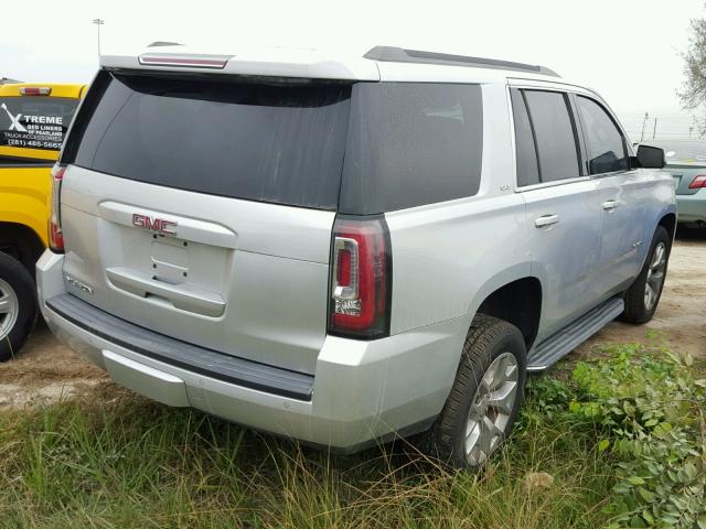 1GKS1BKCXFR134399 - 2015 GMC YUKON SLT SILVER photo 4