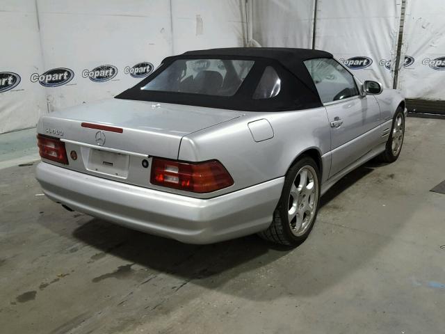 WDBFA68F42F203961 - 2002 MERCEDES-BENZ SL 500 SILVER photo 4