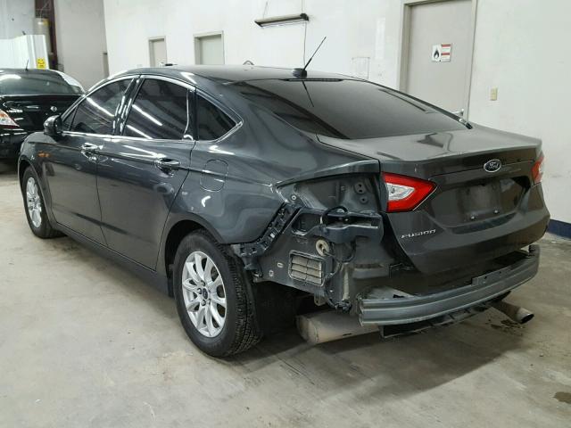 1FA6P0G78F5117089 - 2015 FORD FUSION S CHARCOAL photo 3