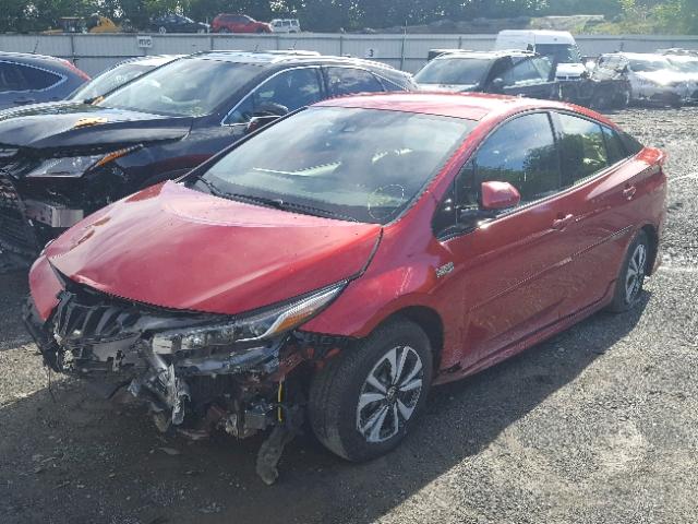 JTDKARFP3H3044566 - 2017 TOYOTA PRIUS PRIM 红色 照片 2