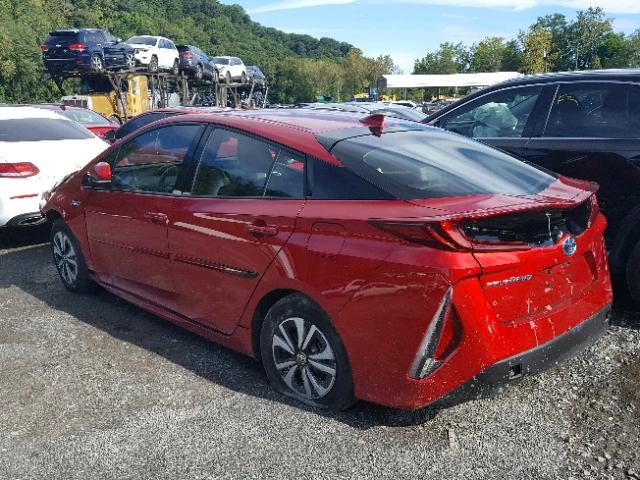 JTDKARFP3H3044566 - 2017 TOYOTA PRIUS PRIM 红色 照片 3