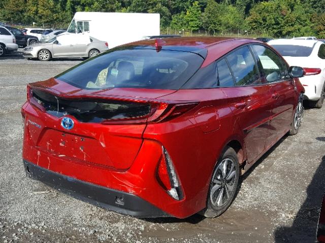 JTDKARFP3H3044566 - 2017 TOYOTA PRIUS PRIM 红色 照片 4
