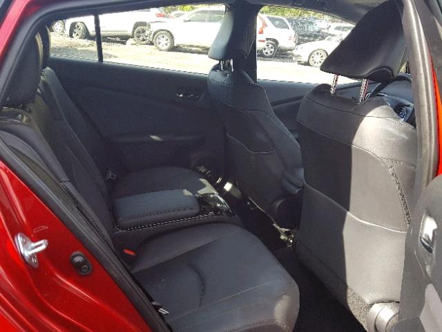 JTDKARFP3H3044566 - 2017 TOYOTA PRIUS PRIM 红色 照片 6