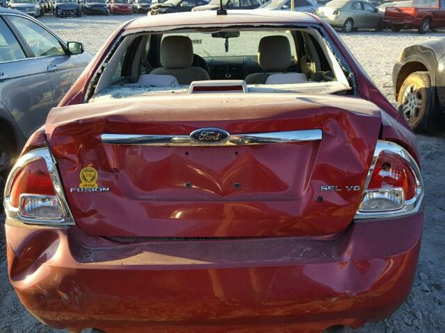 3FAHP08149R151390 - 2009 FORD FUSION SEL RED photo 9