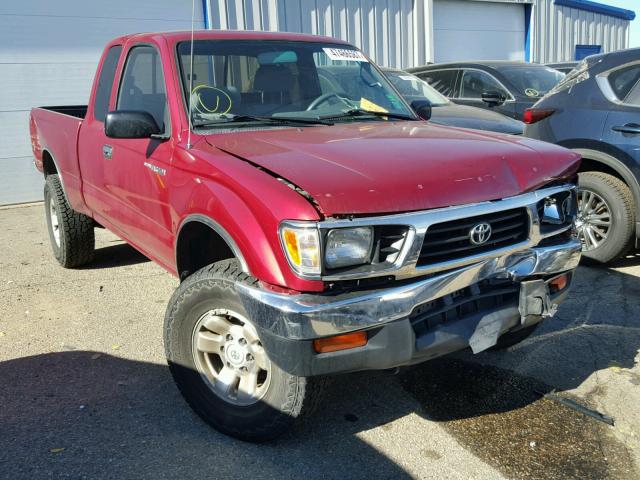 4TAWN72N0VZ240774 - 1997 TOYOTA TACOMA XTR RED photo 1