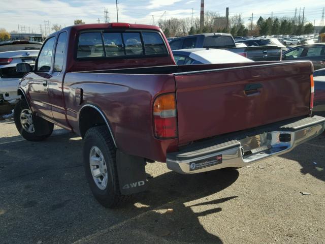 4TAWN72N0VZ240774 - 1997 TOYOTA TACOMA XTR RED photo 3