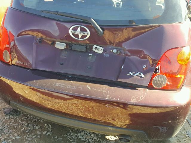 JTKKT624840069150 - 2004 TOYOTA SCION XA PURPLE photo 9