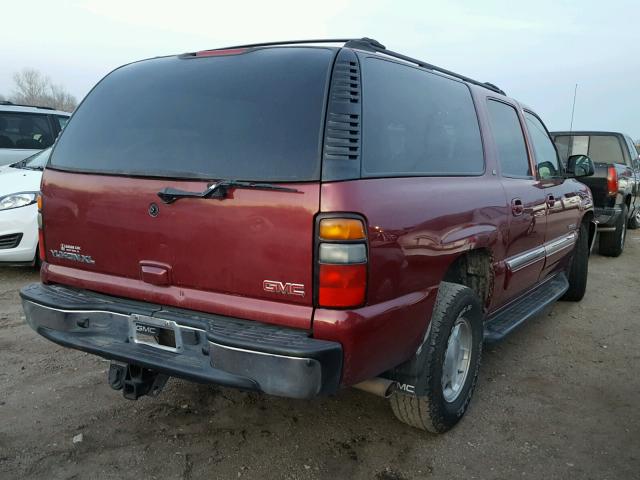 1GKFK16Z24J142340 - 2004 GMC YUKON XL K RED photo 4