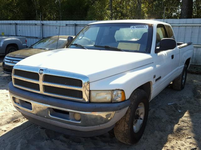 3B7HC12Y1XG141457 - 1999 DODGE RAM 1500 WHITE photo 2